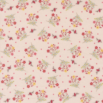 Lyda Rose 3074-19 Pale Pink by Bunny Hill Designs for Moda Fabrics, Image