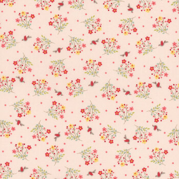 Lyda Rose 3074-19 Pale Pink by Bunny Hill Designs for Moda Fabrics, Image