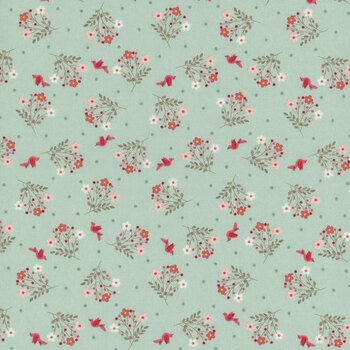 Lyda Rose 3074-21 Sky by Bunny Hill Designs for Moda Fabrics, Image