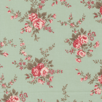 Lyda Rose 3070-21 Sky by Bunny Hill Designs for Moda Fabrics, Image