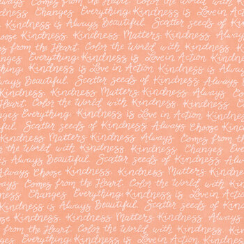 Kindness 56153-24 Coral by Deb Strain for Moda Fabrics, Image