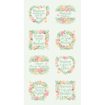 Kindness 56157-18 Mist Panel by Deb Strain for Moda Fabrics, Image