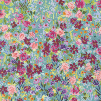 Soulstice 39866-13 Turquoise by Create Joy Project for Moda Fabrics, Image