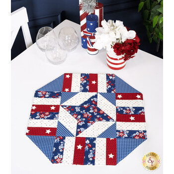 SAMPLE - Easy Patriotic Table Topper - Star Spangled