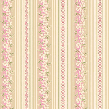 Beloved 16652-21 Rose/Natural by April Cornell for Benartex, Image
