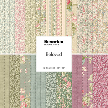 Beloved  10x10 Squares by April Cornell for Benartex, Image