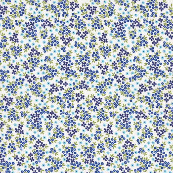 Seaside Garden 17184-50 Cobalt by Shelley Cavanna for Benartex, Image
