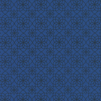 Seaside Garden 17186-50 Cobalt by Shelley Cavanna for Benartex, Image