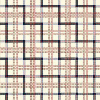 Primo Plaids: Americana R091421-CREAM by Marcus Fabrics, Image