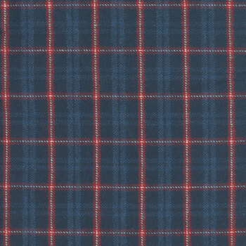 Primo Plaids Flannel: Americana R091421-NAVY by Marcus Fabrics, Image
