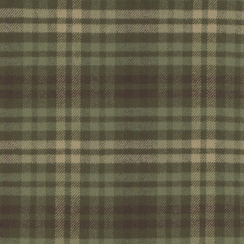 Primo Plaids Flannel: Spice Mix R091415-GREEN by Marcus Fabrics, Image