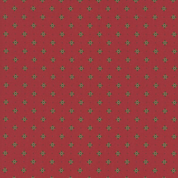 Pineberry Cabin R171427D-RED by Pam Buda for Marcus Fabrics, Image
