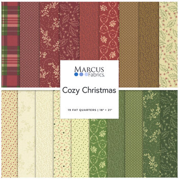Cozy Christmas  19 FQ Set by Katie Solberg for Marcus Fabrics, Image