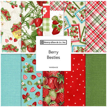Berry Besties  Yardage by Andrea Tachiera for Henry Glass Fabrics, Image