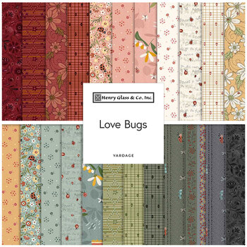 Love Bugs  Yardage by Janet Rae Nesbitt for Henry Glass Fabrics, Image
