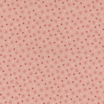 Love Bugs 3574-22 Pink Small Flowers & Bugs Dots by Janet Rae Nesbitt for Henry Glass Fabrics, Image