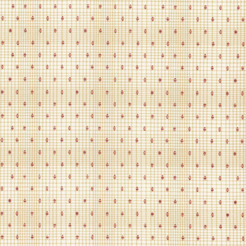 Love Bugs 3579-44 Cream Texture Dots by Janet Rae Nesbitt for Henry Glass Fabrics, Image