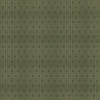Love Bugs 3579-66 Dark Green Texture Dots by Janet Rae Nesbitt for Henry Glass Fabrics, Image