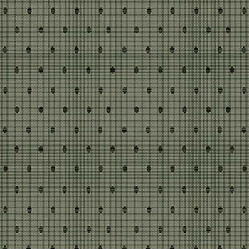 Love Bugs 3579-66 Dark Green Texture Dots by Janet Rae Nesbitt for Henry Glass Fabrics, Image