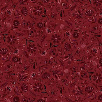 Love Bugs 3581-88 Red Tonal Allover by Janet Rae Nesbitt for Henry Glass Fabrics, Image