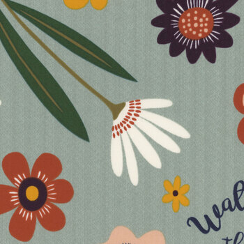 Love Bugs 3583P-17 Light Blue Love Bug Panel by Janet Rae Nesbitt for Henry Glass Fabrics, Image