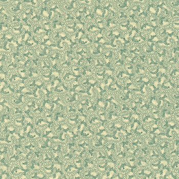 Love Struck 2285-14 Aqua Pebbled Path by Kim Diehl for Henry Glass Fabrics, Image