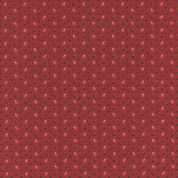 Love Struck 2286-88 Red Tulip Toss by Kim Diehl for Henry Glass Fabrics, Image