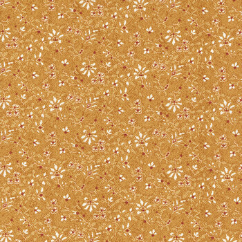 Love Struck 2287-30 Orange Clover Patch by Kim Diehl for Henry Glass Fabrics, Image