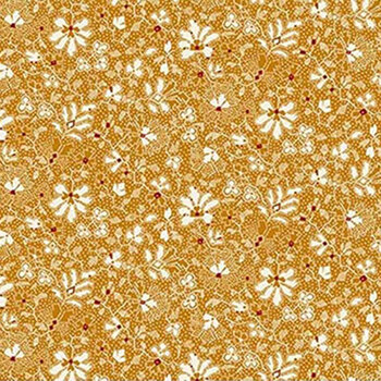 Love Struck 2287-30 Orange Clover Patch by Kim Diehl for Henry Glass Fabrics, Image