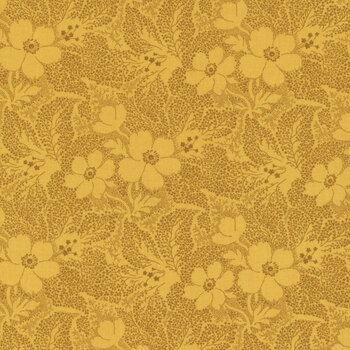 Love Struck 2298-44 Yellow Endless Summer by Kim Diehl for Henry Glass Fabrics, Image