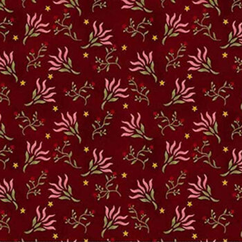 Love Struck 2300-55 Wine Mulled Punch by Kim Diehl for Henry Glass Fabrics, Image