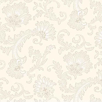 Love Struck 2303-40 Cream Hydrangea Sprays by Kim Diehl for Henry Glass Fabrics, Image