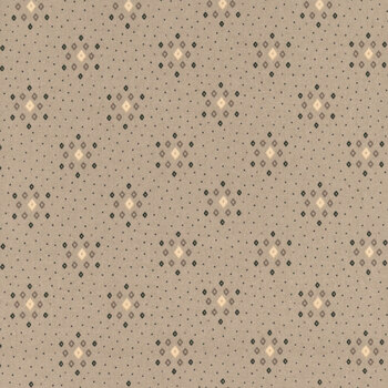Love Struck 2304-93 Gray Diamond Clusters by Kim Diehl for Henry Glass Fabrics, Image