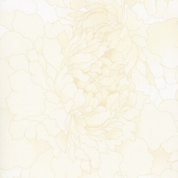 Peony Paradise 118" Wide 3603W-44 Cream by Color Principle for Henry Glass Fabrics