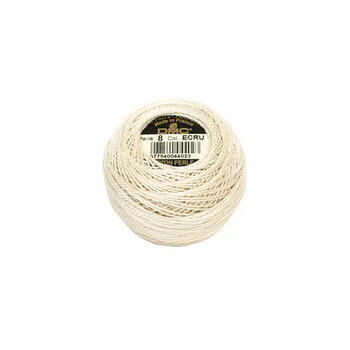 DMC Perle Cotton Ball Ecru - Size 8, Image