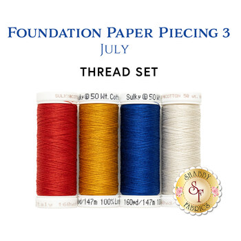  Foundation Paper Piecing Series 3 - July - 4pc Thread Set, Image