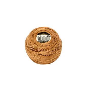 DMC Perle Cotton Ball 435 Tobacco - Size 8, Image