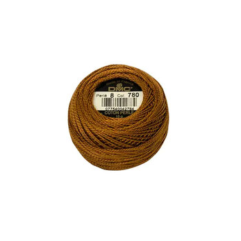 DMC Perle Cotton Ball 780 Chestnut - Size 8, Image