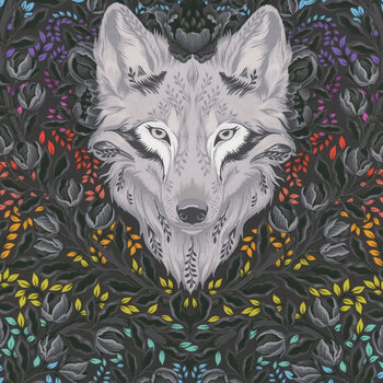 Graywork PWTP256.CARBON Wolf of Pink Street by Tula Pink for FreeSpirit Fabrics, Image