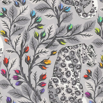 Graywork PWTP257.FOG Beautymark by Tula Pink for FreeSpirit Fabrics, Image