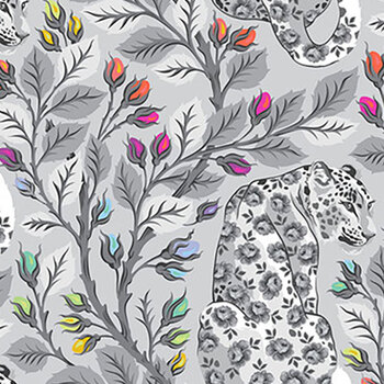 Graywork PWTP257.FOG Beautymark by Tula Pink for FreeSpirit Fabrics, Image