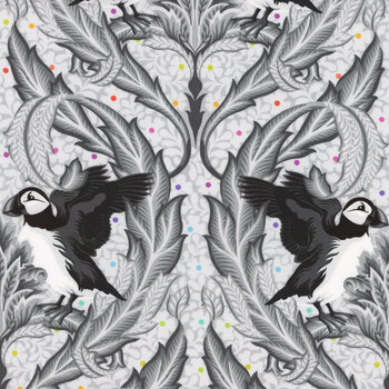 Graywork PWTP260.WHISPER Huffin & Puffin by Tula Pink for FreeSpirit Fabrics, Image