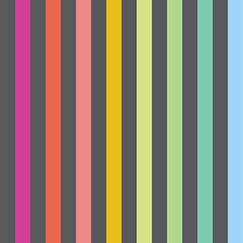True Colors Graywork PWTP231.CARBON Disco Stripe by Tula Pink for FreeSpirit Fabrics, Image