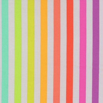 True Colors Graywork PWTP231.WHISPER Disco Stripe by Tula Pink for FreeSpirit Fabrics, Image