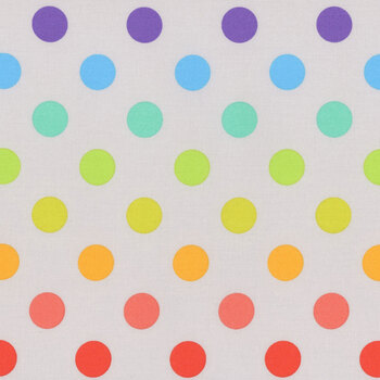 True Colors Graywork PWTP262.WHISPER Disco Poms by Tula Pink for FreeSpirit Fabrics, Image