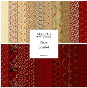 Dear Scarlet  Yardage by Pam Buda for Marcus Fabrics, Image