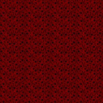 Dear Scarlet R171631D-WINE Vintage Garden by Pam Buda for Marcus Fabrics, Image