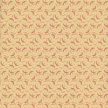Dear Scarlet R171634D-CREAM Crescent by Pam Buda for Marcus Fabrics, Image