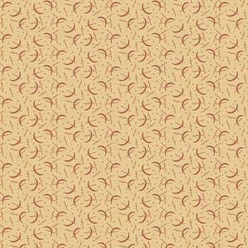 Dear Scarlet R171634D-CREAM Crescent by Pam Buda for Marcus Fabrics, Image
