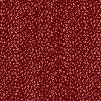 Dear Scarlet R171635D-WINE Outline Flower by Pam Buda for Marcus Fabrics, Image